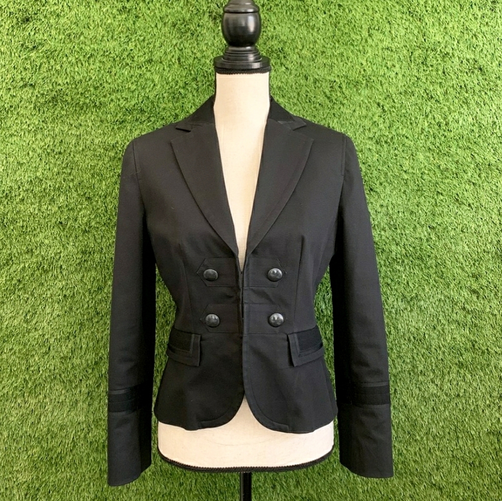peplum military blazer